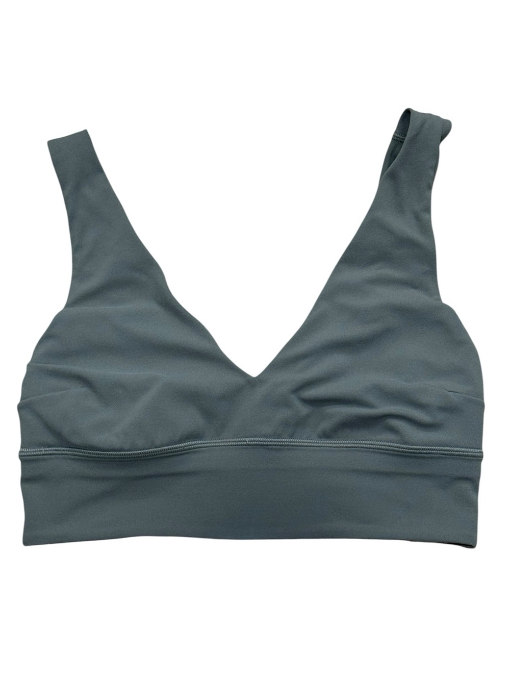 Lululemon Sz 8 Align V-Neck Bra light support Green Yoga Athletic Gym